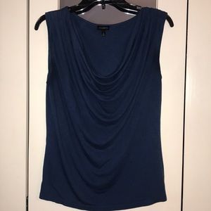 Blue cowl neck Talbots shirt